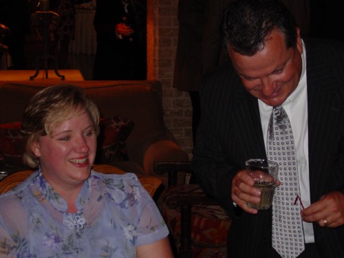 Pam and Rick enjoying the reception